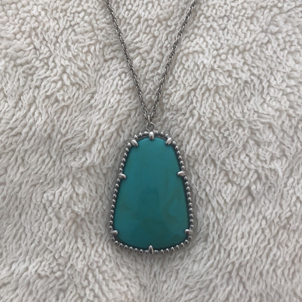 Faux turquoise necklace